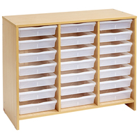 Picture of Meuble bas 21 bacs incolores hêtre