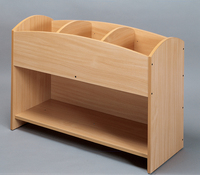 Picture of Bac à livres 3 cases - hêtre