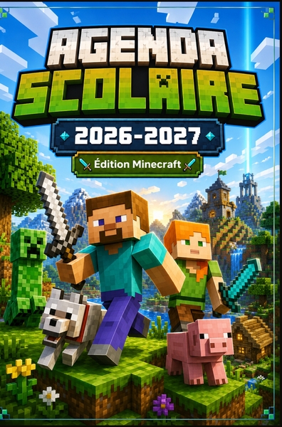 Image de Agenda Scolaire 2026-2027 Édition Minecraft