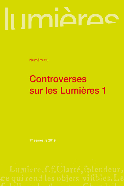 Picture of Controverses sur les Lumières (1)