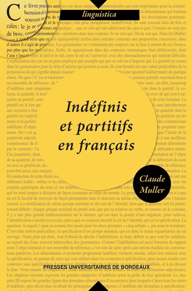 Picture of Indéfinis et partitifs en français