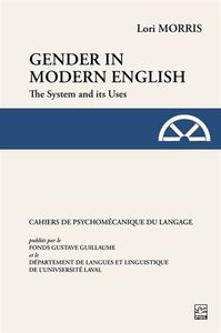 Image de GENDER IN MODERN ENGLISH. THE SYSTEM AND ITS USES