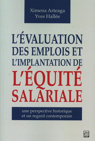 Picture of L'EVALUATION DES EMPLOIS ET L'IMPLANTATION DE L'EQUITE SALARIALE
