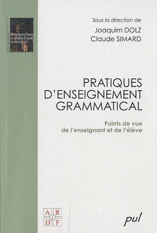 Image de PRATIQUES D'ENSEIGNEMENT GRAMMATICAL. POINT DE VUE ENSEIGNANT ELE