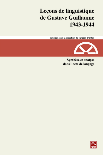 Picture of LECONS DE LINGUISTIQUE DE GUSTAVE GUILLAUME V 29 1943-1944
