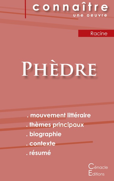 Picture of Fiche de lecture Phèdre de Jean Racine (Analyse littéraire de référence et résumé complet)