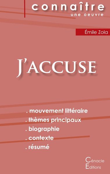 Picture of Fiche de lecture J'accuse de Zola (Analyse littéraire de référence et résumé complet)