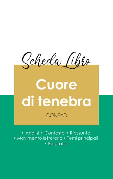 Image de Scheda libro Cuore di tenebra di Joseph Conrad (analisi letteraria di riferimento e riassunto completo)