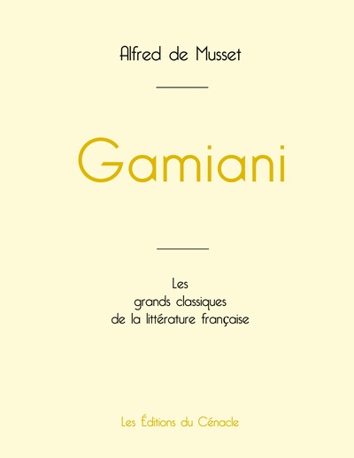 Picture of Gamiani de Alfred de Musset (édition grand format)