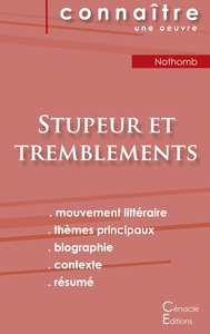 Image de Fiche de lecture Stupeur et tremblements de Amélie Nothomb (analyse littéraire de référence et résumé complet)