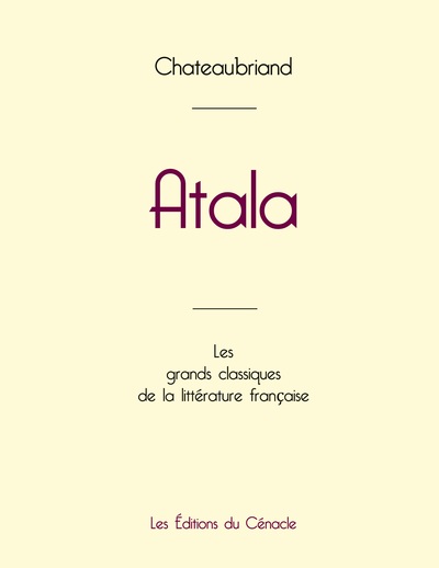 Picture of Atala de Chateaubriand (édition grand format)