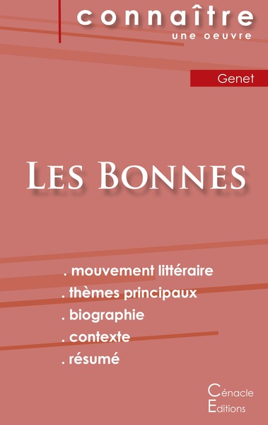Image de Fiche de lecture Les Bonnes de Jean Genet (analyse littéraire de référence et résumé complet)