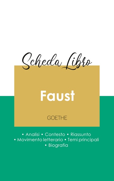 Image de Scheda libro Faust.prima parte. (analisi letteraria di riferimento e riassunto completo)