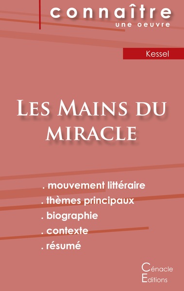 Image de Fiche de lecture Les Mains du miracle de Joseph Kessel (analyse littéraire de référence et résumé complet)