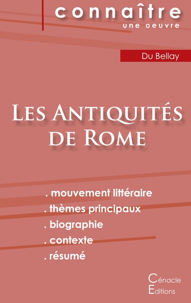 Picture of Fiche de lecture Les Antiquités de Joachim du Bellay (Analyse littéraire de référence et résumé complet)