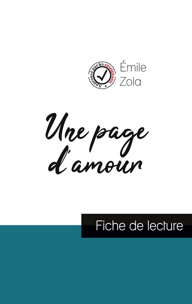 Picture of Une page d'amour de Émile Zola (fiche de lecture et analyse complète de l'oeuvre)