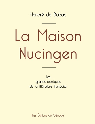 Picture of La Maison Nucingen de Balzac (édition grand format)