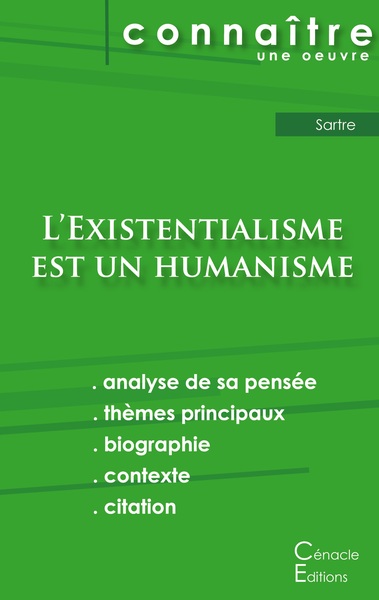 Image de Fiche de lecture L'Existentialisme est un humanisme de Jean-Paul Sartre (analyse littéraire de référence et résumé complet)