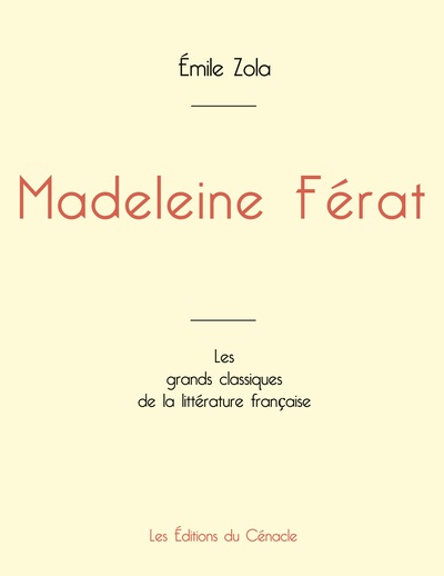 Picture of Madeleine Férat de Émile Zola (édition grand format)