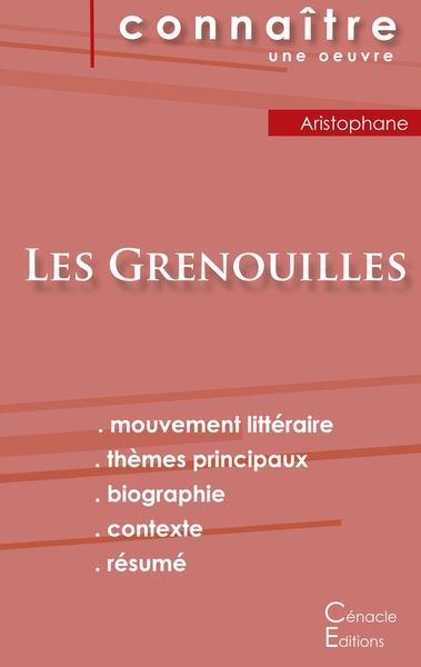 Picture of Fiche de lecture Les Grenouilles de Aristophane (Analyse littéraire de référence et résumé complet)