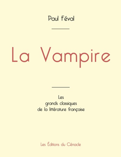 Picture of La Vampire de Paul Féval (édition grand format)