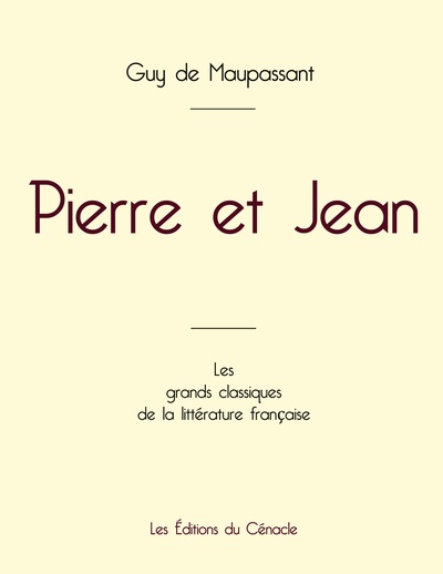 Picture of Pierre et Jean de Maupassant (édition grand format)