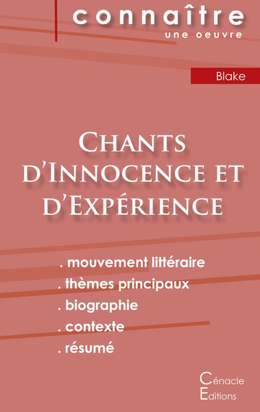 Image de Fiche de lecture Chants d'Innocence et d'Expérience (analyse littéraire de référence et résumé complet)