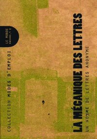 Picture of La mécanique des lettres