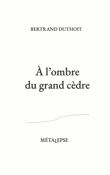 Picture of À l'ombre du grand cèdre