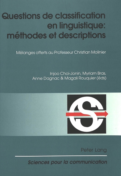 Image de QUESTIONS DE CLASSIFICATION EN LINGUISTIQUE: METHODES ET DESCRIPTIONS