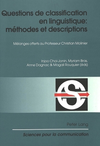Image de QUESTIONS DE CLASSIFICATION EN LINGUISTIQUE: METHODES ET DESCRIPTIONS