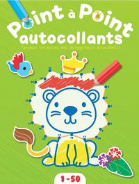 Picture of Point à point de 1 à 50 autocollants lion