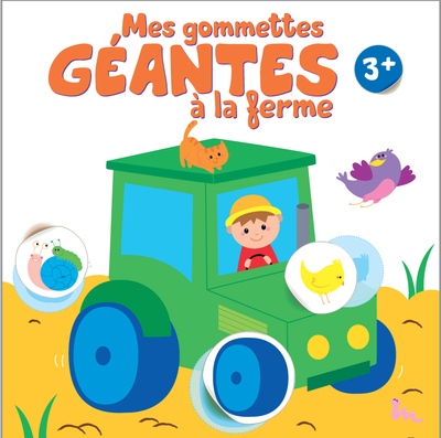 Image de 3+ tracteur mes gommettes géantes à la ferme