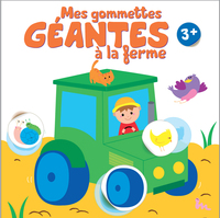 Image de 3+ tracteur mes gommettes géantes à la ferme