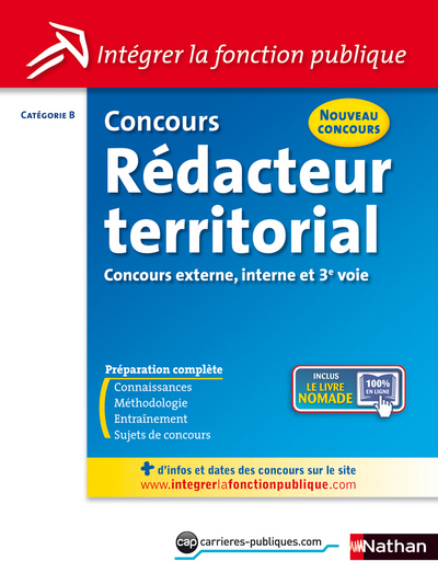Image de CONCOURS REDACTEUR TERRITORIAL N18 CATEGORIE B (INTEGRER LA FONCTION PUBLIQUE) 2012