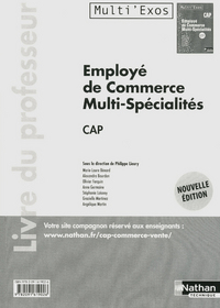 Picture of Employé de commerce multi-spécialités - CAP Livre du professeur Multi'Exos