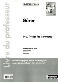 Picture of Gérer - 1re/ Term Bac ProCompétences Pro Livre du professeur
