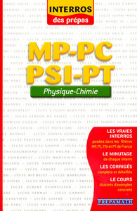 Image de Physique - Chimie MP-PC-PSI Interros des Prépas