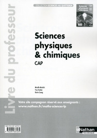 Picture of Sciences physiques et chimiques CAP Sciences au quotidien Livre du professeur