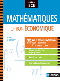 Picture of Mathématiques - option économique 25 sujets d'oraux HEC corrigés