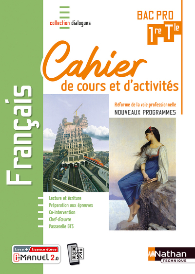 Picture of Français 1ère/Term Bac Pro - Cahier de cours et d'activités (Dialogues) Livre + licence élève