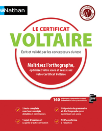 Picture of Le certificat Voltaire 2018 - Maitrisez l'orthographe, optimisez votre score et réussissez votre cer