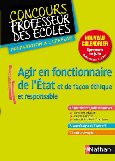 Image de AGIR EN FONCTIONNAIRE DE L'ETAT ET DE FACON ETHIQUE ET RESPONSABLE (CRPE) - 2011