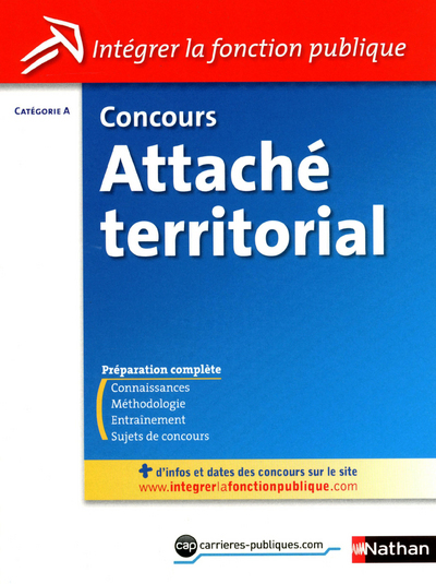 Image de CONCOURS ATTACHE TERRITORIAL CATEGORIE A (INTEGRER LA FONCTION PUBLIQUE) N40 2011