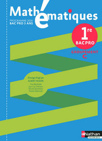 Picture of Mathématiques 1re Pro Bac Pro Groupement C Livre de l'élève