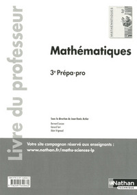 Picture of Mathématiques 3ème prépa-pro - professeur - 2016