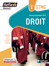 Picture of Droit 1re STMG (Manuel Réflexe) Livre + Licence élève - 2019