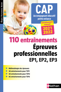 Picture of 110 entraînements - Epreuves prof. EP1 EP2 EP3 - CAP accompagnant éducatif petite enfance (EFS)