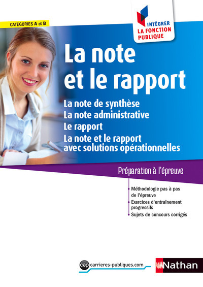Image de La note et le rapport Catégories A et B Intégrer la fonction publique