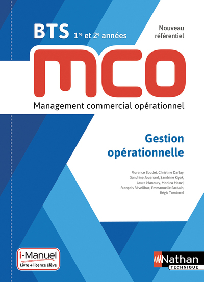 Picture of Gestion opérationnelle - BTS 1ère et 2ème années MCO - Livre + licence élève - 2019